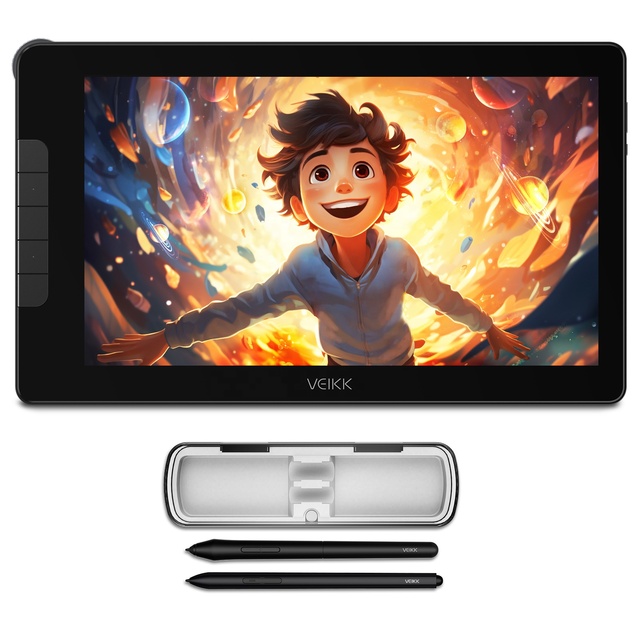 Hot Sale VEIKK VK1600 Drawing Graphic Tablet with Full-Laminated Screen 16384 Levels for Digital Art Design Animation