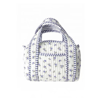 Sac de maquillage mini-duffle personnalisé avec monogramme, cadeau en gros pour elle, sac fourre-tout matelassé, mini-sac à main matelassé doux et léger