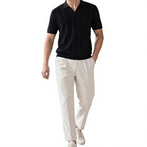 Pull Polo Homme Tricoté Fin de Haute Qualité 2026 Printemps-Automne Manches Courtes 100% Coton Coupe Slim Golf Unisexe - Product Image 6