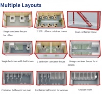 Casa Contenedor Prefabricada Personalizable, Cabaña Modular Resistente para Oficina en Sitio, Cuarto de Guardia y Alojamiento