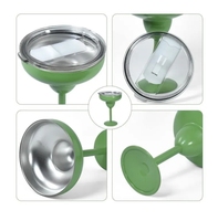 Gobelet à double paroi en acier inoxydable sous vide de 8 oz, gobelets à cocktails margarita classiques avec poignées, 240 ml