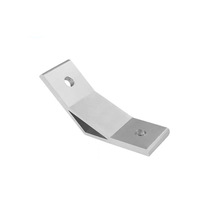 Accessoires spéciaux pour profilés en alliage d'aluminium : Support extérieur biseauté renforcé et épaissi, anodisé, à angle de 135 degrés et 45 degrés