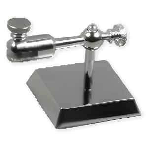 Loupe de bureau articulée réglable s145a avec base lestée chromée et support flexible multi-articulations en verre - Product Image 1