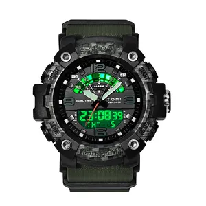 TOMI Men's LED Waterproof Digital Watch Men's Fitness Electronic Watch Multi Functional Military Sports Watch Children's Gift