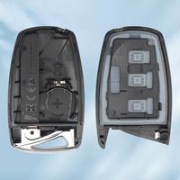 Coque de clé de voiture à télécommande intelligente MS 3 boutons pour boîtier de remplacement de véhicule automobile Hyundai RC avec lame non coupée TOY40