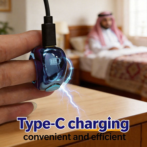 แหวนอิเล็กทรอนิกส์อัจฉริยะสำหรับนับซิกร  ใช้งานได้นาน  หน้าจอสัมผัส  3 in 1  สำหรับการละหมาดของชาวมุสลิม  ใช้งานร่วมกับ IOS  แหวนซิกร - Product Image 3