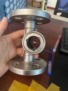 統合ANSI 150lbキャストタイプフランジ付き二重窓フローサイトガラス手動パワーフラッパーとパドルホイールインジケーター - Product Image 3