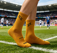 Chaussettes de football antidérapantes de haute qualité de grandes marques, chaussettes de compression pour le football, chaussettes de course durables pour l'élite, vente en gros
