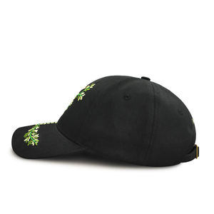 Casquette de baseball brodée de la branche d'olivier Hayat Life, en coton noir, réglable, unisexe, style Dad Hat - Product Image 4
