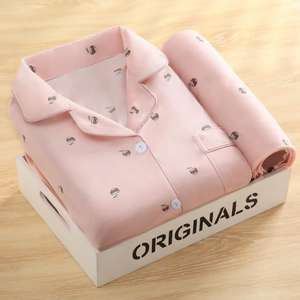 P281 Pigiama Personalizzato a Due Pezzi con Maniche Lunghe, Abbigliamento da Casa Carino per Giovani Donne - Product Image 5