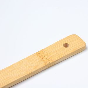 Bamboo Spatula Square Shape With Hole For Hanging Kitchen Cooking Utensil Hand Wash Only - Product Image 1