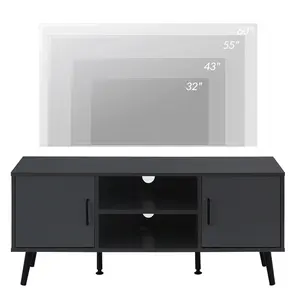 Wooden living room furniture TV stands modern LCD Television wall cabinet design black TV cabinet living room TV tables