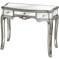 Table console en argent vénitien avec pieds en verre antique pour meubles de maison dans les appartements