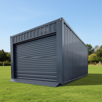 Conteneurs maritimes préfabriqués modulaires portables de 20 pieds pour maisons, entrepôts et garages d'été