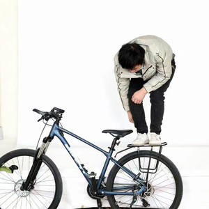 Portaequipajes trasero de aluminio y acero para bicicleta, soporte de superficie duradero negro para bicicleta de montaña, portaequipajes, accesorio para pasajeros 102 - Product Image 5