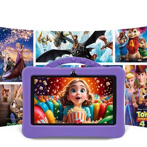 Tablette éducative pour enfants avec écran capacitif, contrôle parental, étui anti-chute, 7 pouces, 4 Go + 64 Go, WiFi, Android 15, résistante aux chocs - Product Image 1