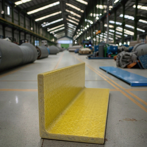 Cường độ cao linh hoạt Trọng <span class=keywords><strong>l</strong></span>ượng nhẹ FRP góc <span class=keywords><strong>L</strong></span> hình dạng hồ sơ e-glass sợi thủy tinh gia cố nhựa cho xây dựng dệt - Product Image 1