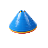 Disque d'agilité de football en gros avec trou, en PE durable pour l'entraînement de football et sportif