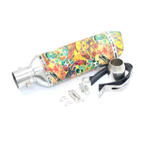 Universal 50mm Exhaust Muffler 125cc 140cc 150cc 160cc PIT PRO Trail Dirt PIT Bike exhaust pipe for motorcycle