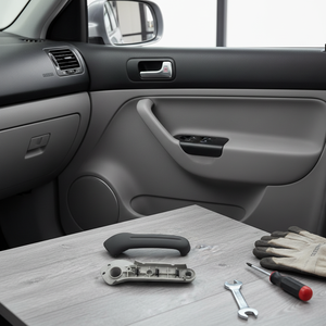 Manija de Puerta Trasera Izquierda y Cubierta Superior Gris para Volkswagen Golf 4 Bora - Product Image 3
