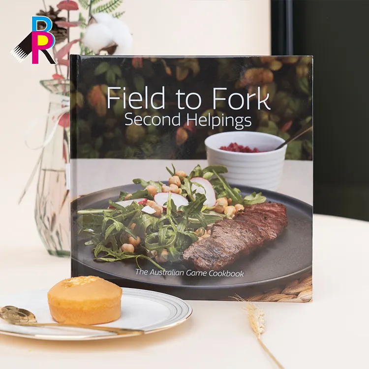 Gute Qualität Günstige Küche Kochen Kunden spezifisches Rezept Fotobücher Benutzer definierte Hardcover Food Kochbuch Druck