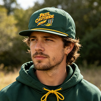 Individuelles Logo Baumwoll-Snapback-Cap 5-Panel Stickerei Flacher Schirm Unstrukturiert Stylisch Lässig für Outdoor-Nutzung
