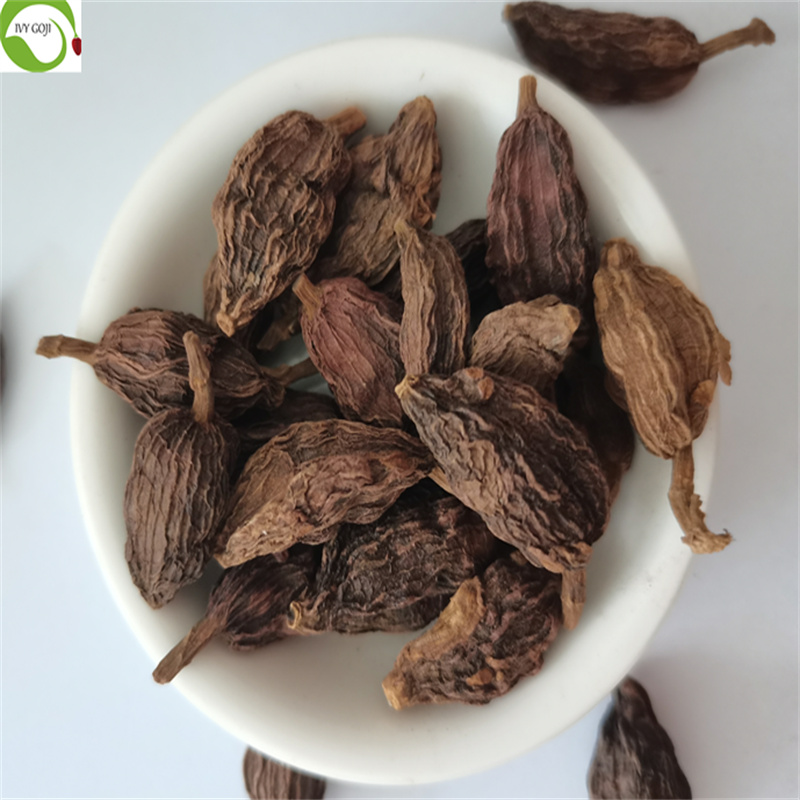 Chinese Black Cardamom Pods Dark Brown Dried Bulk Spices Oval Shape Traditional Chinese Medicine & Cooking Use