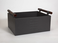 Cesta de almacenamiento de Y-92, organizador de archivos de oficina, decoración, soporte de almacenamiento, cesta de cuero, cesta colgante con mango