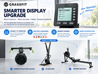 Équipement de fitness fonctionnel : Traîneau de fitness, Traîneau Air Rower, Machine de ski ergométrique à résistance à l'air pour l'entraînement physique
