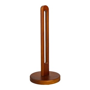 Support de papier essuie-tout en bois massif personnalisé, avec logo gravé OEM, support de serviettes en bois sur pied pour comptoir, vente en gros - Product Image 4