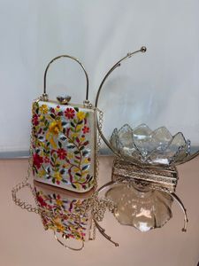 Sacs d'embrayage faits à la main faits sur commande de boîte en métal de broderie. Idéal luxe fête et soirée sac à main et cadeaux - Product Image 4