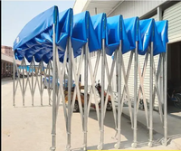 Grand entrepôt abri de stockage tente durable toile pliante toiture cadres galvanisés pare-soleil