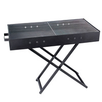 Barbecue pliant JF JF-100, gril d'extérieur épaissi avec souffleur, 9 kg, 67 cm, pour la maison, le jardin, la terrasse, le camping