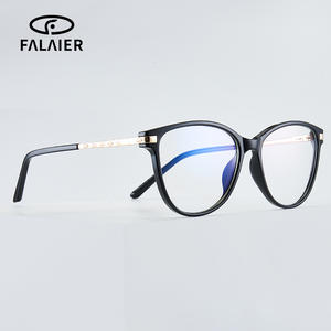 Monture de lunettes œil de chat TR90 pour femme, anti-lumière bleue, pour ordinateur, largeur de monture moyenne, verres AC - Product Image 4