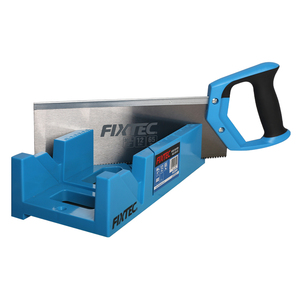 Sierra de mano profesional FIXTEC para cortar madera, 12 pulgadas, con caja de inglete ajustable y regla trasera FHHS300MB - Product Image 4