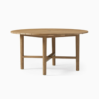 Table de salle à manger extérieure moderne en bois, prix usine, idéale pour les terrasses de restaurants et les projets de mobilier commercial pour cafés