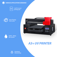 Imprimante jet d'encre UV numérique A3 Refinecolor, machine d'impression à plat pour les petites entreprises, céramique, verre, coque de téléphone, toile, balles de golf