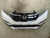 Nouveau Pare-chocs Avant Complet d'Origine avec Boucle Intacte, Incluant les Couvre-Pare-chocs Supérieurs et Inférieurs, Grille et Kits d'Éclairage pour Honda CRV 2015 2016