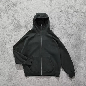 JL0930B Sweat <span class=keywords><strong>à</strong></span> capuche uni de haute qualité avec fermeture éclair complète <span class=keywords><strong>Ninja</strong></span> personnalisé pour hommes vente en gros de haute qualité - Product Image 4
