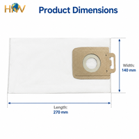 Sacs à poussière de remplacement pour aspirateur robot HNW, compatibles avec Roborock P10 P10 Pro P10S Pro, pièces détachées