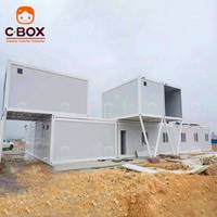 Cbox, maison préfabriquée en conteneur à bas prix, montage rapide, 20 pieds, café portable, boutique éphémère, restaurant, rue commerciale, maison en kit