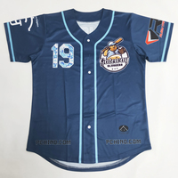 Maillot de baseball personnalisé en gros, impression par transfert thermique, 100% polyester, pour équipes hommes, femmes, jeunes, OEM
