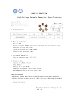 Condensateur céramique haute tension HV NPO 5KV 27pF de haute qualité pour circuits électroniques de précision.