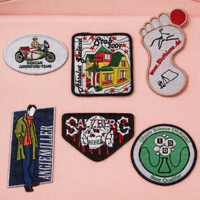 Patch brodé personnalisé toutes formes, multicolore, en sergé, pour veste streetwear, sac à dos, chapeau, décoration, prix usine OEM