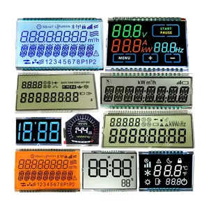 Factory Direct Supplier OEM Custom ize Made 6-stelliges TN-Segment Digitaler elektrischer Energie zähler Benutzer definiertes LCD-Display für Leistungs messer