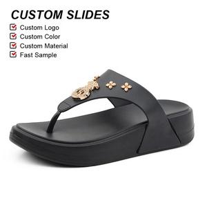 OLICOM New Design Factory Luxury Flip Flops <strong>Slippers</strong> <strong>for</strong> <strong>Women</strong> EVA Thick Sole Anti-Slip Soft Comfortable <strong>for</strong> Outdoor Pool Summer - Product Image 2
