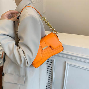 Gran oferta, bolso de mano de cuero PU para mujer, bolso de hombro pequeño a la moda para axilas, botón Popular, Color sólido, moda para mujer, Style-Z0027 - Product Image 6