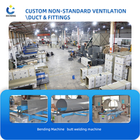 Fabrication de conduites en PP/PVC sur mesure, conduite d'air rectangulaire en polypropylène anti-corrosion pour les émissions de gaz d'échappement industriels, conduite en PP