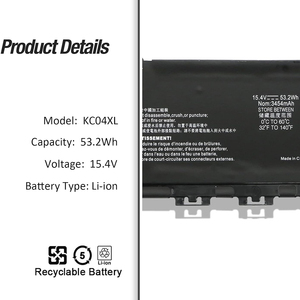 Batería de Repuesto para Portátil KC04XL 53.2Wh, Venta al Por Mayor para HP Envy x360 13-AG 13-AH CE RoHS con Protección Dual IC - Product Image 2