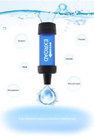 Exroad personnalisé sport de plein air camping randonnée filtre à eau paille purificateur potable portable filtre à eau paille